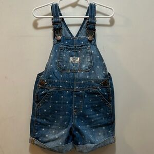 Oshgosh size 3t short overalls with stars ✨ 🌟